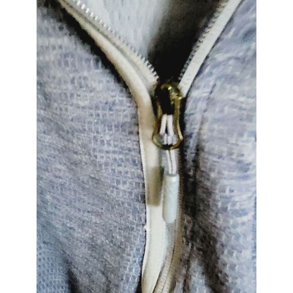 The North Face XL Navy Blue Zip Up‎ Hoodie Thermal Jacket Womens Pockets - Picture 7 of 9